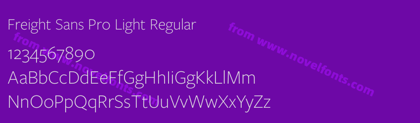 Freight Sans Pro Light RegularPreview Freight Sans Pro Light RegularPreview