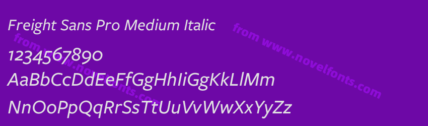 Freight Sans Pro Medium ItalicPreview Freight Sans Pro Medium ItalicPreview