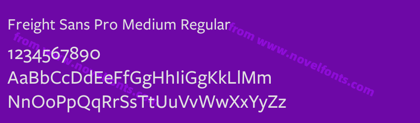 Freight Sans Pro Medium RegularPreview Freight Sans Pro Medium RegularPreview