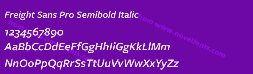 Freight Sans Pro Semibold ItalicPreview Freight Sans Pro Semibold ItalicPreview