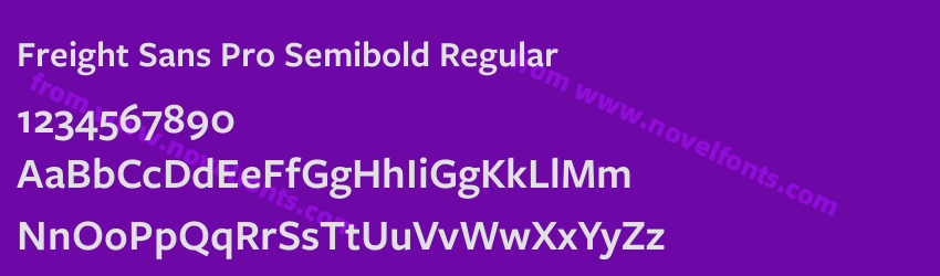 Freight Sans Pro Semibold RegularPreview Freight Sans Pro Semibold RegularPreview