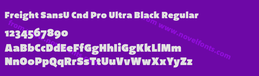 Freight SansU Cnd Pro Ultra Black RegularPreview Freight SansU Cnd Pro Ultra Black RegularPreview