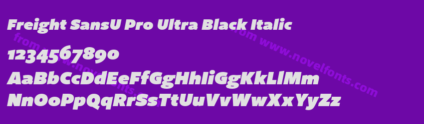 Freight SansU Pro Ultra Black ItalicPreview Freight SansU Pro Ultra Black ItalicPreview