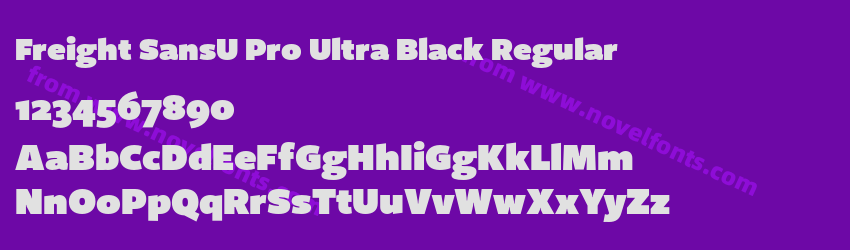 Freight SansU Pro Ultra Black RegularPreview