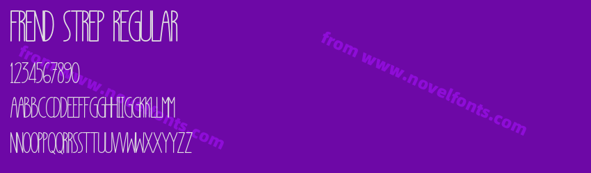 Frend Strep RegularPreview Frend Strep RegularPreview