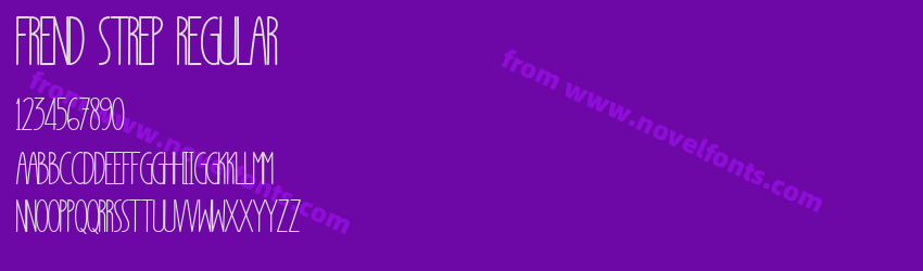 Frend Strep RegularPreview Frend Strep RegularPreview