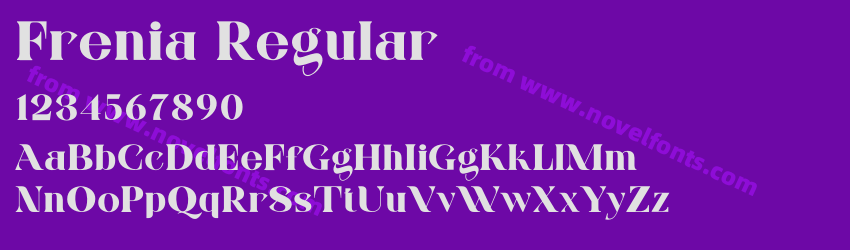 Frenia RegularPreview Frenia RegularPreview
