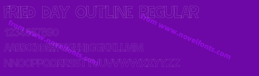 Fried Day Outline RegularPreview
