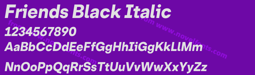 Friends Black ItalicPreview