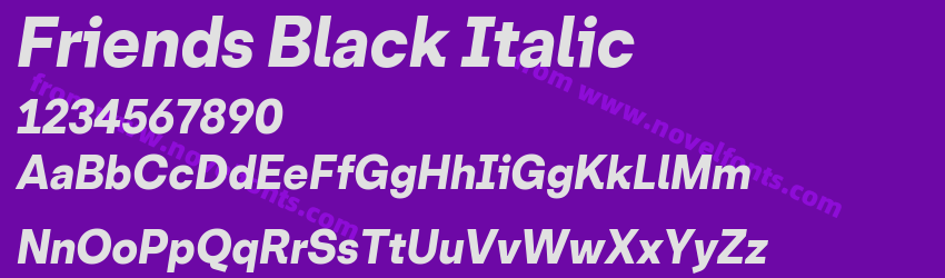 Friends Black ItalicPreview