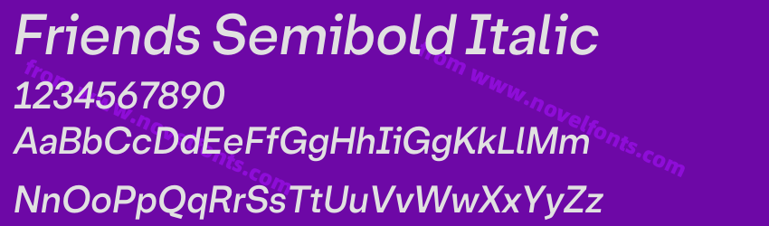 Friends Semibold ItalicPreview Friends Semibold ItalicPreview
