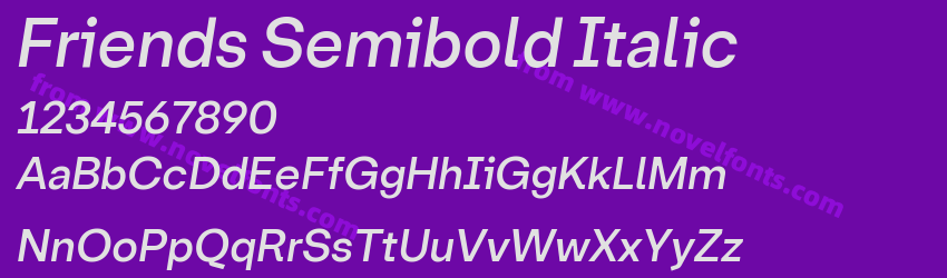 Friends Semibold ItalicPreview Friends Semibold ItalicPreview