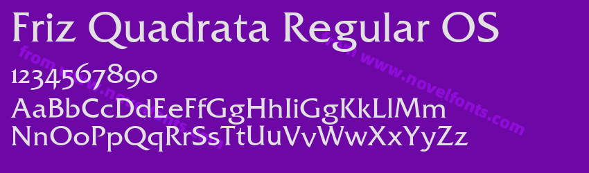 Friz Quadrata Regular OSPreview Friz Quadrata Regular OSPreview