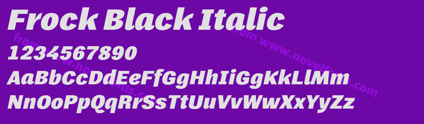 Frock Black ItalicPreview