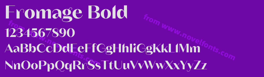 Fromage BoldPreview Fromage BoldPreview