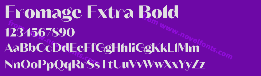 Fromage Extra BoldPreview Fromage Extra BoldPreview