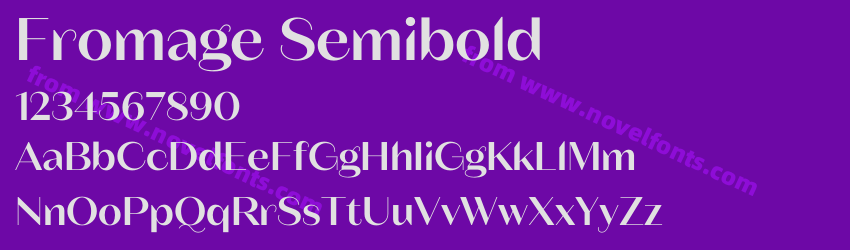 Fromage SemiboldPreview