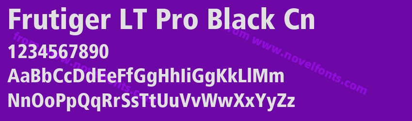 Frutiger LT Pro Black CnPreview Frutiger LT Pro Black CnPreview