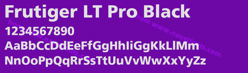Frutiger LT Pro BlackPreview Frutiger LT Pro BlackPreview