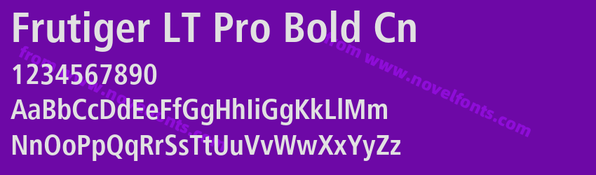 Frutiger LT Pro Bold CnPreview Frutiger LT Pro Bold CnPreview