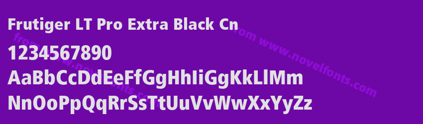 Frutiger LT Pro Extra Black CnPreview Frutiger LT Pro Extra Black CnPreview