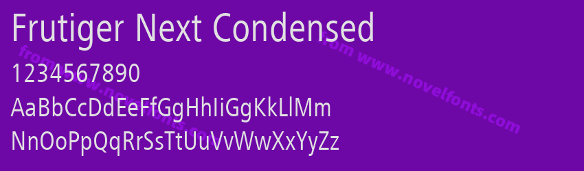 Frutiger Next CondensedPreview Frutiger Next CondensedPreview
