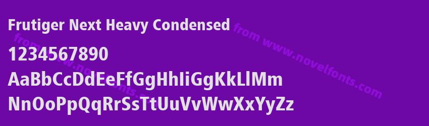 Frutiger Next Heavy CondensedPreview