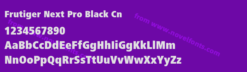 Frutiger Next Pro Black CnPreview Frutiger Next Pro Black CnPreview