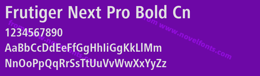 Frutiger Next Pro Bold CnPreview Frutiger Next Pro Bold CnPreview