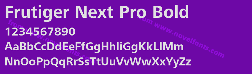 Frutiger Next Pro BoldPreview