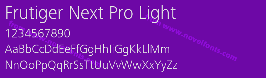 Frutiger Next Pro LightPreview Frutiger Next Pro LightPreview