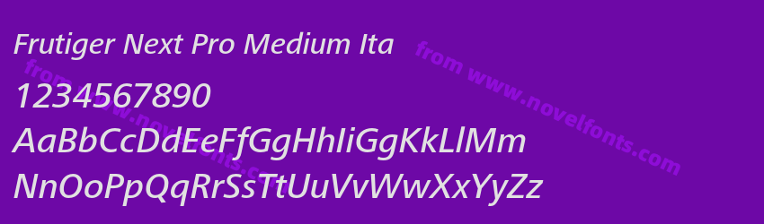 Frutiger Next Pro Medium ItaPreview Frutiger Next Pro Medium ItaPreview