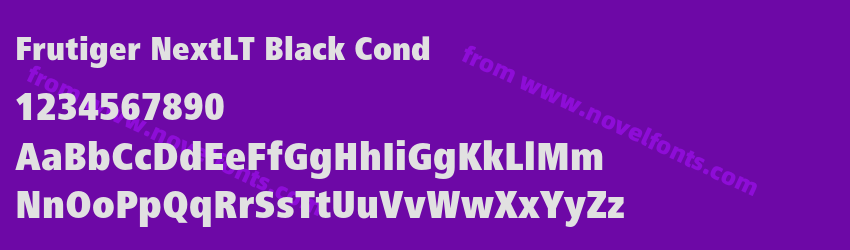 Frutiger NextLT Black CondPreview Frutiger NextLT Black CondPreview