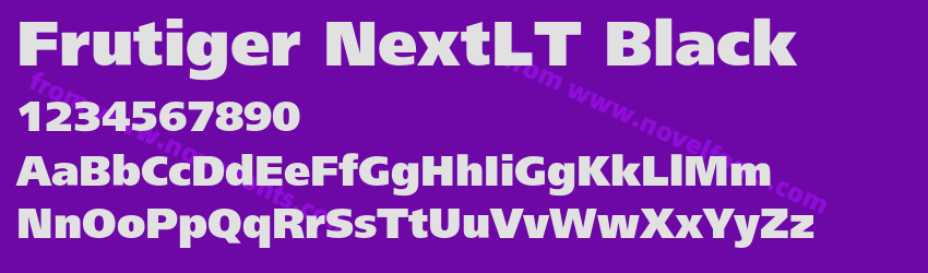 Frutiger NextLT BlackPreview