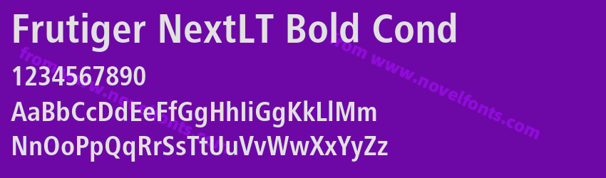 Frutiger NextLT Bold CondPreview Frutiger NextLT Bold CondPreview