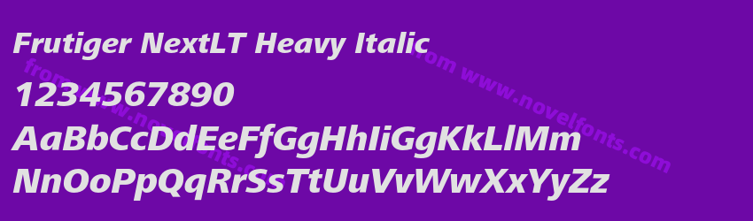 Frutiger NextLT Heavy ItalicPreview Frutiger NextLT Heavy ItalicPreview