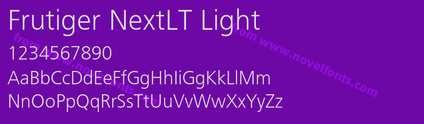 Frutiger NextLT LightPreview Frutiger NextLT LightPreview