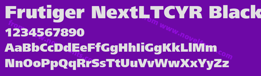 Frutiger NextLTCYR BlackPreview Frutiger NextLTCYR BlackPreview