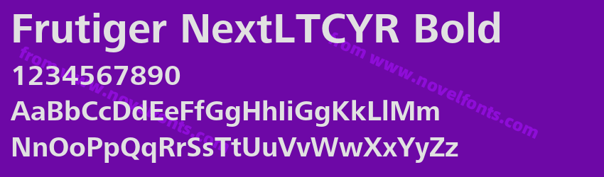 Frutiger NextLTCYR BoldPreview Frutiger NextLTCYR BoldPreview