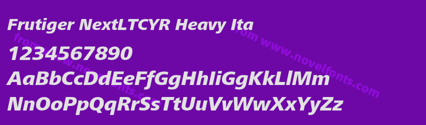 Frutiger NextLTCYR Heavy ItaPreview Frutiger NextLTCYR Heavy ItaPreview