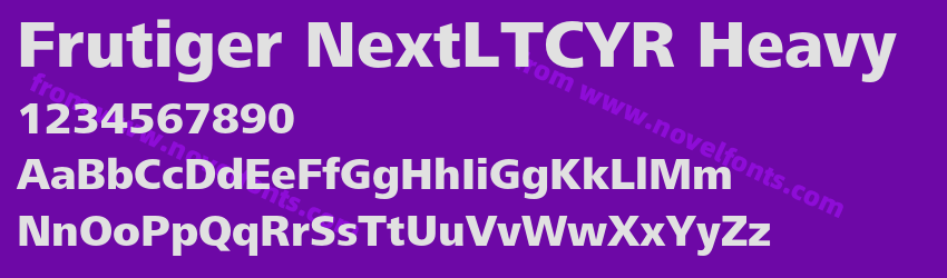 Frutiger NextLTCYR HeavyPreview Frutiger NextLTCYR HeavyPreview