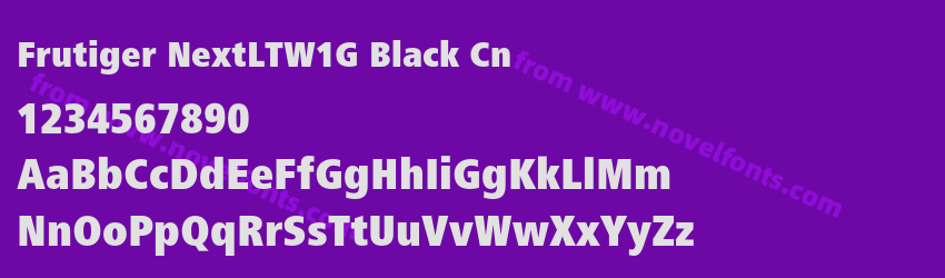 Frutiger NextLTW1G Black CnPreview Frutiger NextLTW1G Black CnPreview