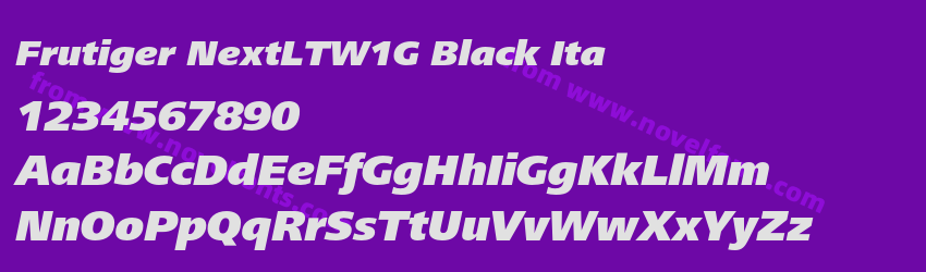 Frutiger NextLTW1G Black ItaPreview