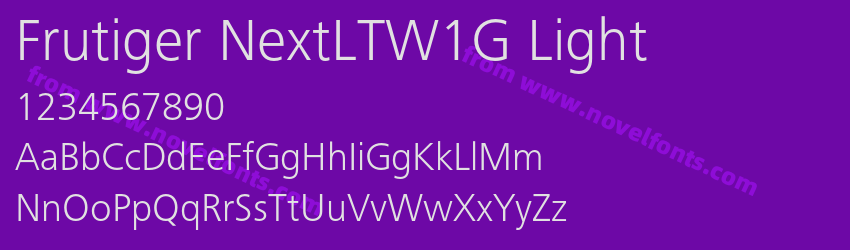 Frutiger NextLTW1G LightPreview Frutiger NextLTW1G LightPreview