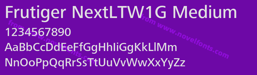 Frutiger NextLTW1G MediumPreview