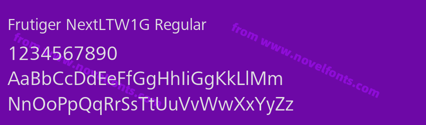 Frutiger NextLTW1G RegularPreview Frutiger NextLTW1G RegularPreview