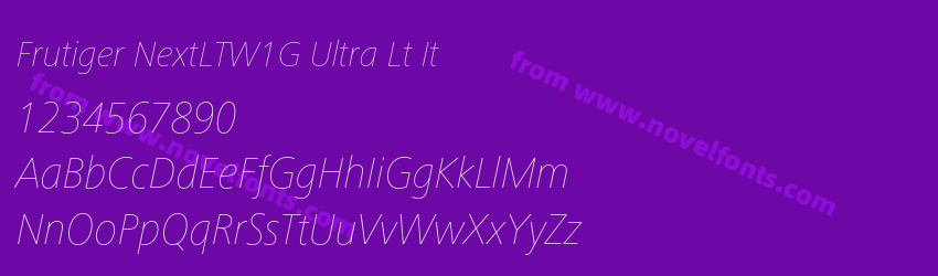 Frutiger NextLTW1G Ultra Lt ItPreview Frutiger NextLTW1G Ultra Lt ItPreview