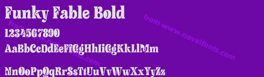 Funky Fable BoldPreview Funky Fable BoldPreview