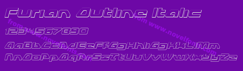 Furian Outline ItalicPreview Furian Outline ItalicPreview