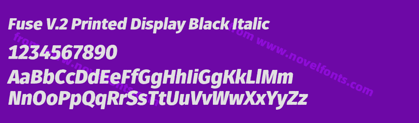Fuse V.2 Printed Display Black ItalicPreview Fuse V.2 Printed Display Black ItalicPreview
